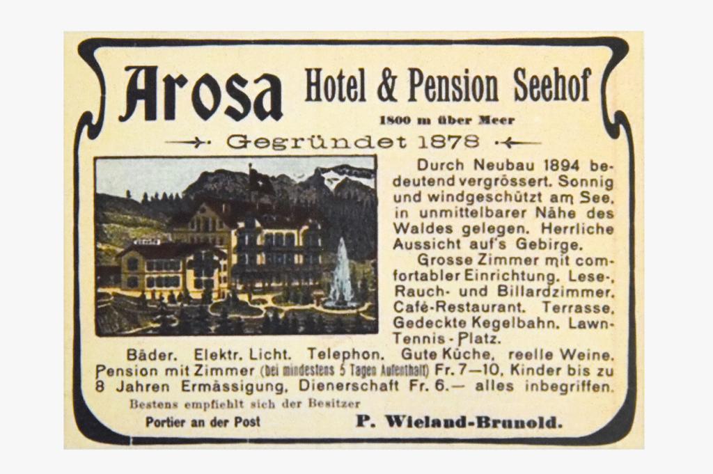 Hotel Seehof-Arosa Ngoại thất bức ảnh